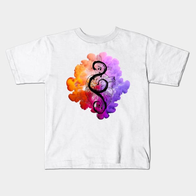 Music of the Heart Kids T-Shirt by ImSomethingElse